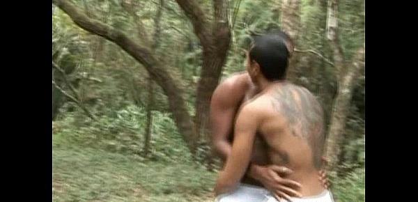  Muscular Gay Hardcore  Anal Fucking In The Forest